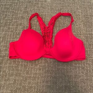 Victoria's Secret Hot Pink Lace Racerback Bra
